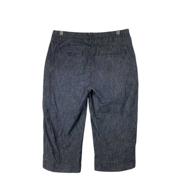 Coldwater Creek Women's Denim Capri Pants Size 8 Medium Blue Cropped Casual - Picture 2 of 11